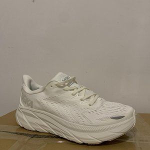 HOKA CLIFTON 8 WHITE NIB